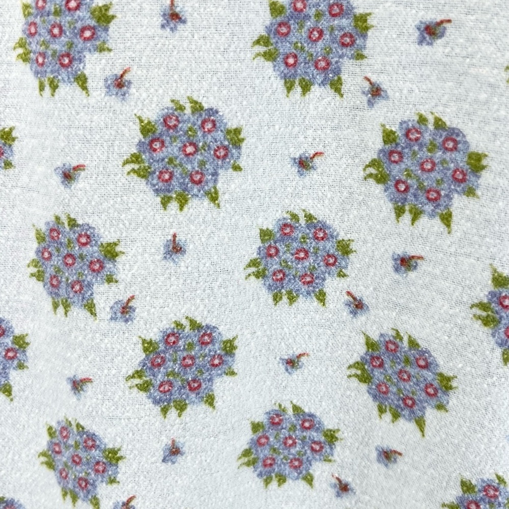 VINTAGE floral flannel brushed cotton floral nightgown‎ ruffle maxi long sleeve - Picture 4 of 16